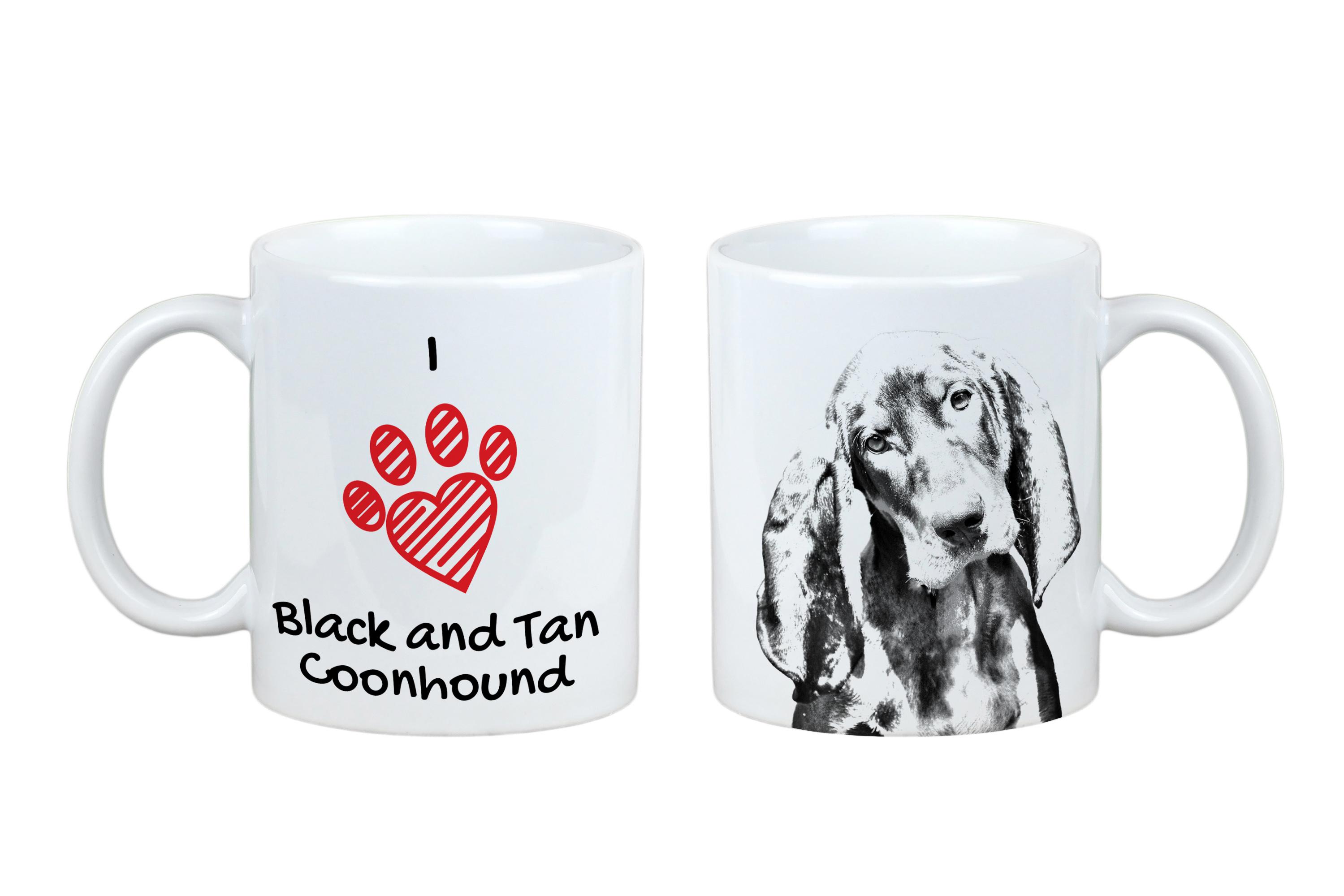Black and Tan Coonhound - cup with a dog, cute cup with graphics, a gift with your photo from the Art-Dog brand білий
Black and Tan Coonhound - cup with a dog, cute cup with graphics, a gift with your photo from the Art-Dog brand білий