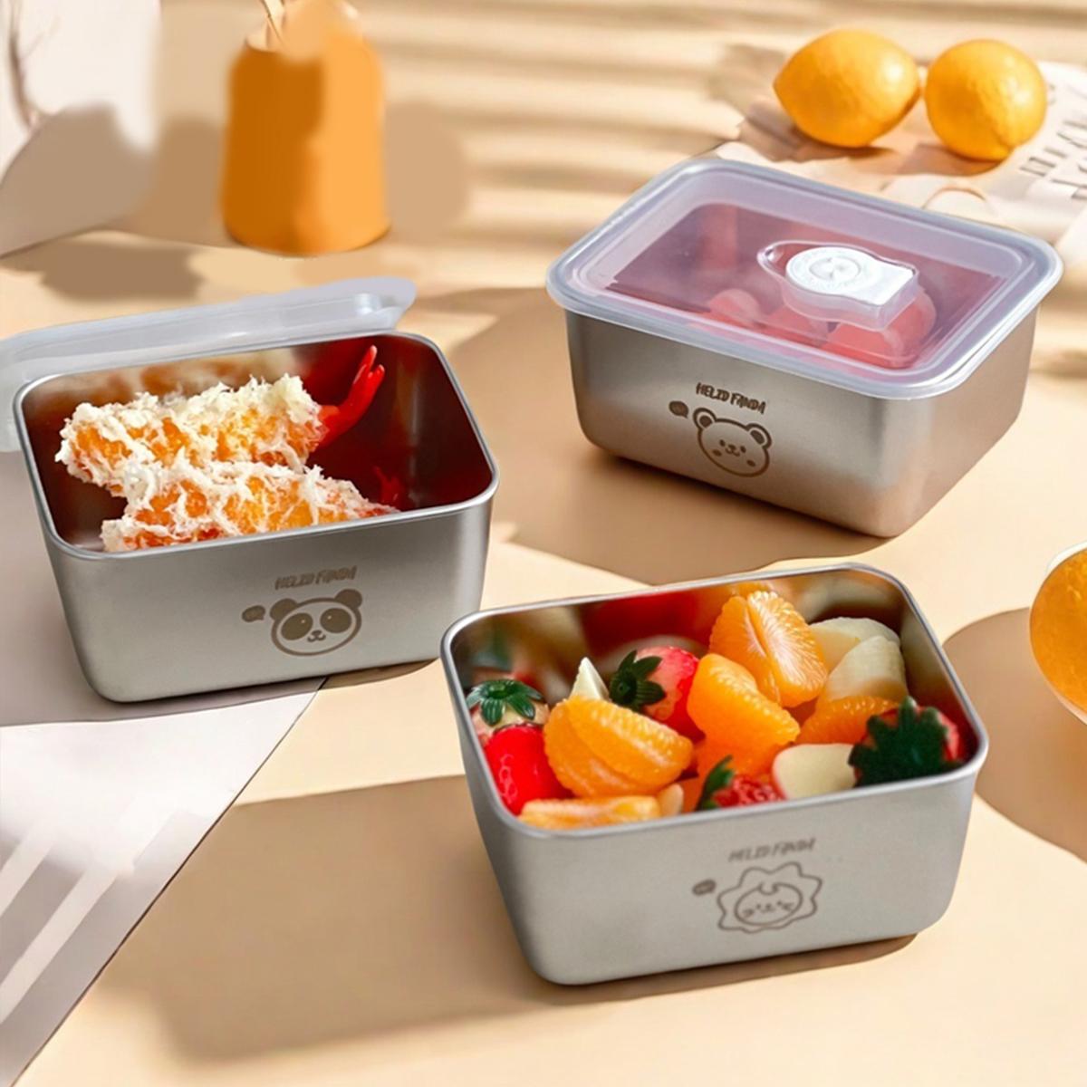 WORTHBUY 304 Stainless Steel Lunch Box With Transparent Lid Cute Picnic Sealed Bento Box Portable Fruit Salad Food Container
WORTHBUY 304 Stainless Steel Lunch Box With Transparent Lid Cute Picnic Sealed Bento Box Portable Fruit Salad Food Container
