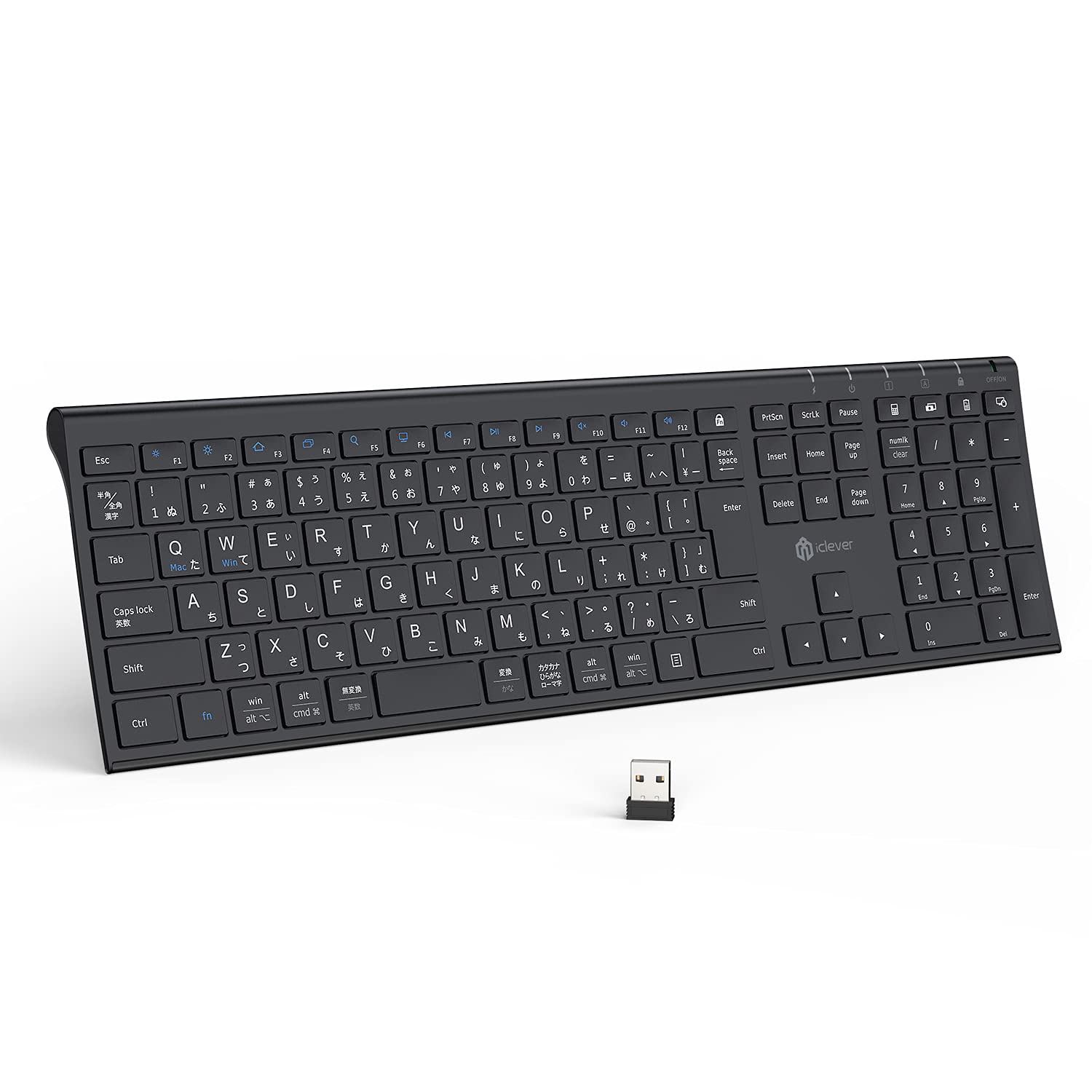 iClever Wireless Wireless Japanese JIS Full Keyboard with Numeric Ultra for Compatible with Perfect for Offices and Japanese Instruction Manual GKJ35B
iClever Wireless Wireless Japanese JIS Full Keyboard with Numeric Ultra for Compatible with Perfect for Offices and Japanese Instruction Manual GKJ35B