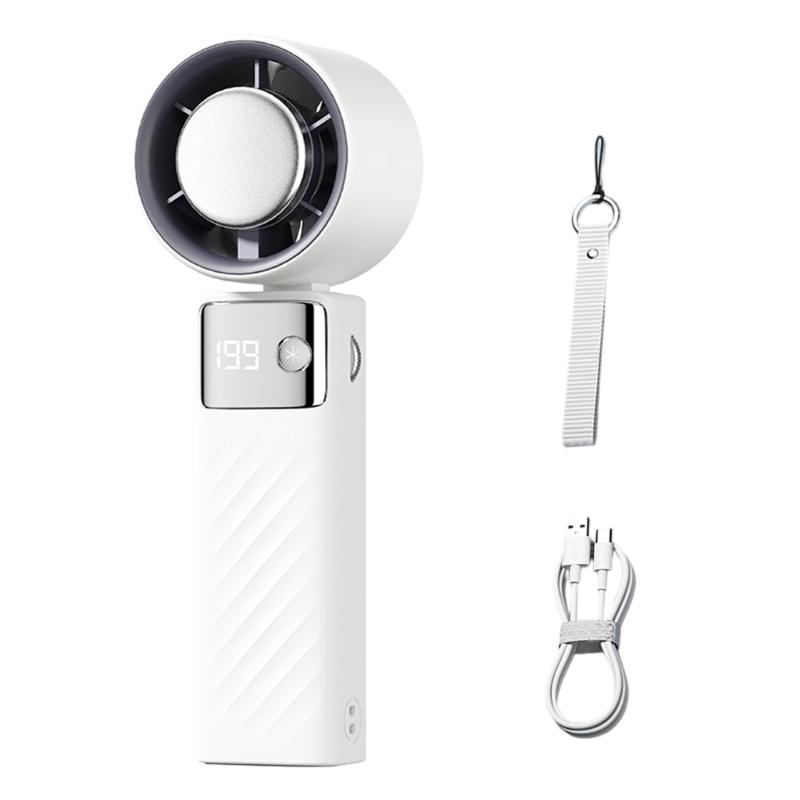 Handheld Pocket Fan USB Rechargeable LED Digtal Display Fan with Strong Airflows Cooling Device for Hot Weather
Handheld Pocket Fan USB Rechargeable LED Digtal Display Fan with Strong Airflows Cooling Device for Hot Weather
