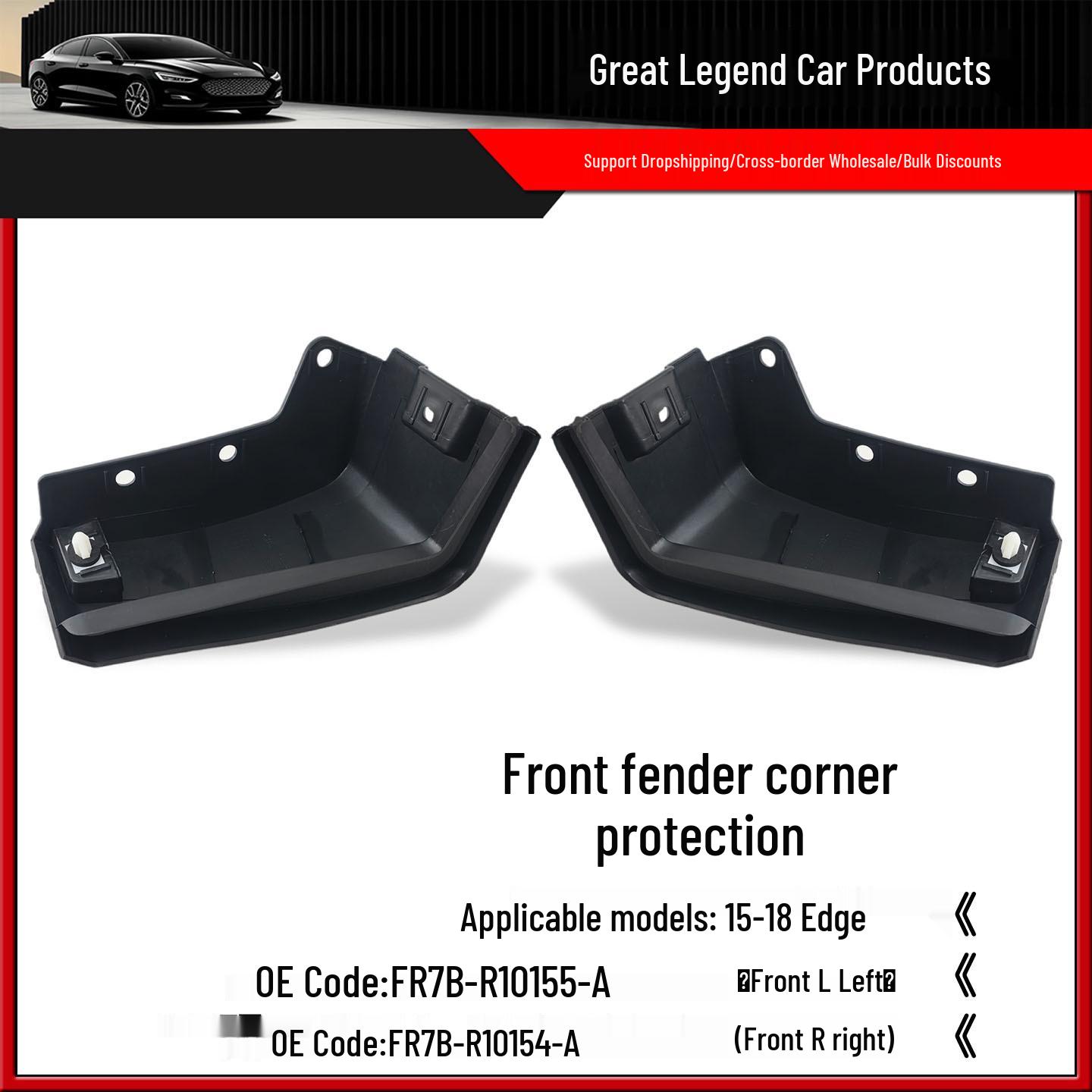 15 Edge Front Door Fender Lower Skirt Trim Corner - FR7BR10155A/FR7BR10154A Compatible Right Side
15 Edge Front Door Fender Lower Skirt Trim Corner - FR7BR10155A/FR7BR10154A Compatible Right Side