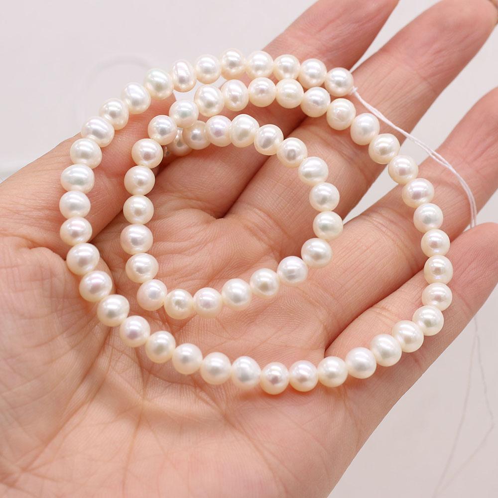 1String, 6-7mm White Natural Freshwater Near Round Pearls 36cm Loose Beads for Handmade Jewelry Craft Supplies, DIY Holiday Gifts 1String/6-7mm-36cm білий
1String, 6-7mm White Natural Freshwater Near Round Pearls 36cm Loose Beads for Handmade Jewelry Craft Supplies, DIY Holiday Gifts 1String/6-7mm-36cm білий