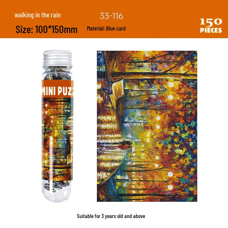 150-Piece Mini Cartoon Anime Puzzle in Creative Test Tube Pack – Educational Toys
150-Piece Mini Cartoon Anime Puzzle in Creative Test Tube Pack – Educational Toys