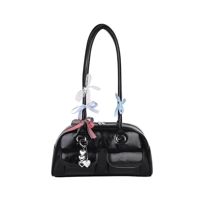 Cross women s bag 2025 new Korean version of fashion bow shoulder bag large capacity niche glossy hand bag чёрный
Cross women s bag 2025 new Korean version of fashion bow shoulder bag large capacity niche glossy hand bag чёрный