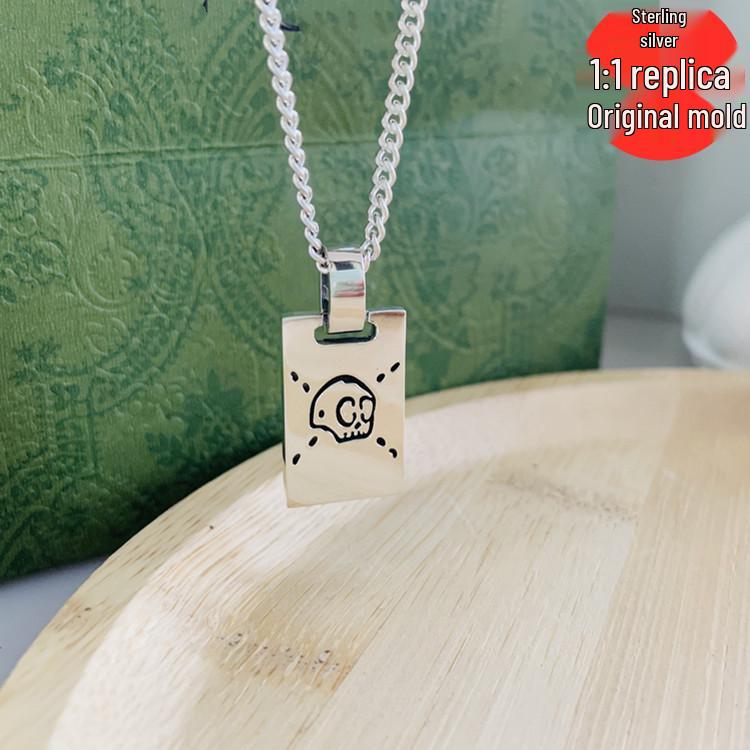 Old House S925 Little Elf Skull Necklace with Interlocking Double G Letters - Trendy Classic Jewelry 925 Silver
Old House S925 Little Elf Skull Necklace with Interlocking Double G Letters - Trendy Classic Jewelry 925 Silver