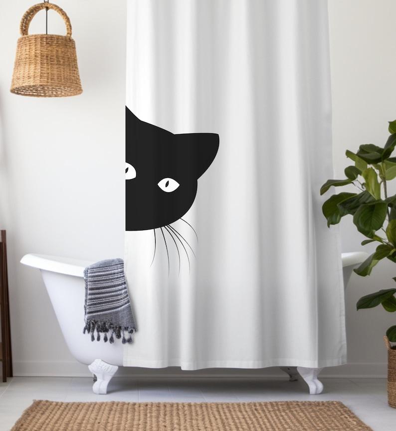 Cat Shower Curtain Home Decor - Funny And Unique Decor - Perfect Home Decor Gift For Cat Lovers W60H190(CM)-1 Pcs
Cat Shower Curtain Home Decor - Funny And Unique Decor - Perfect Home Decor Gift For Cat Lovers W60H190(CM)-1 Pcs