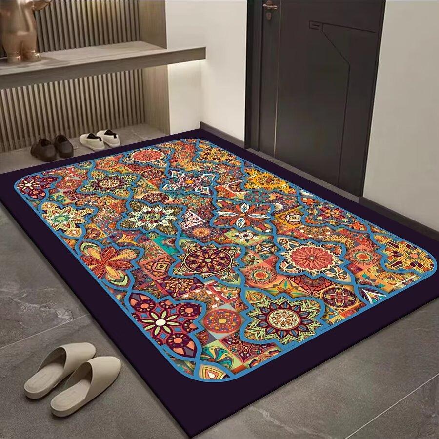 Богемський килимок для підлоги для входу в дім, абсорбуючий, стійкий до плям, нековзний килимок для дверей, ідеальний для використання у ванній кімнаті та передпокої 60*90cm
Богемський килимок для підлоги для входу в дім, абсорбуючий, стійкий до плям, нековзний килимок для дверей, ідеальний для використання у ванній кімнаті та передпокої 60*90cm
