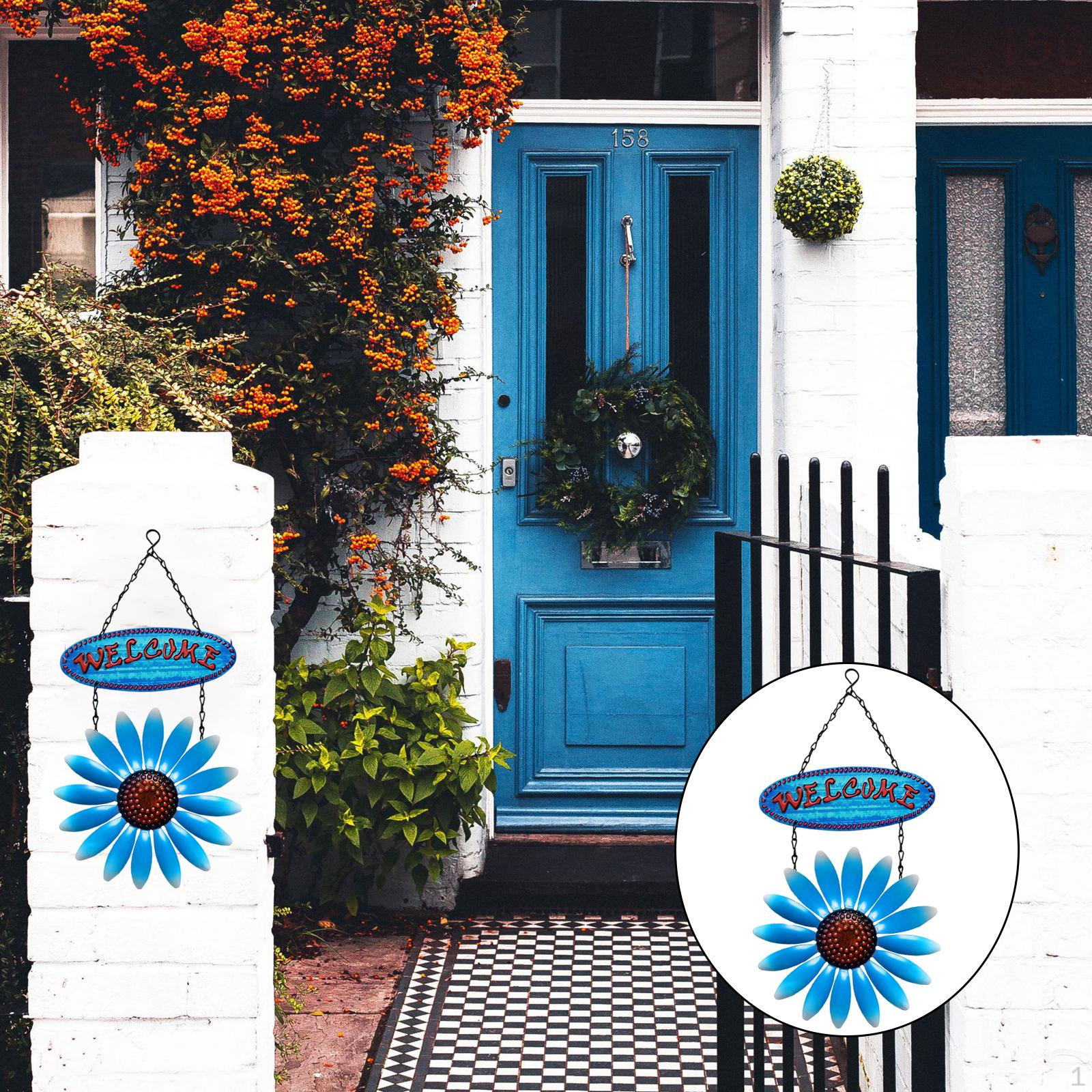 Hanging Flower Welcome Sign for Front Door Porch Plaque Entryway Outdoor Decor синій
Hanging Flower Welcome Sign for Front Door Porch Plaque Entryway Outdoor Decor синій
