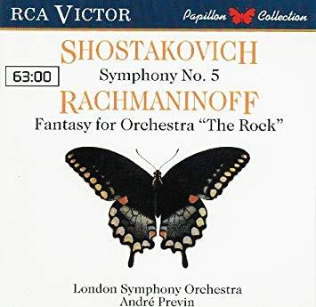 CD SHOSTAKOVICH RACHMANINOFF LONDON Symphony No. 5 Fantasy For Orches GD86801 RCA Victor 1988 UK Classical Used
CD SHOSTAKOVICH RACHMANINOFF LONDON Symphony No. 5 Fantasy For Orches GD86801 RCA Victor 1988 UK Classical Used