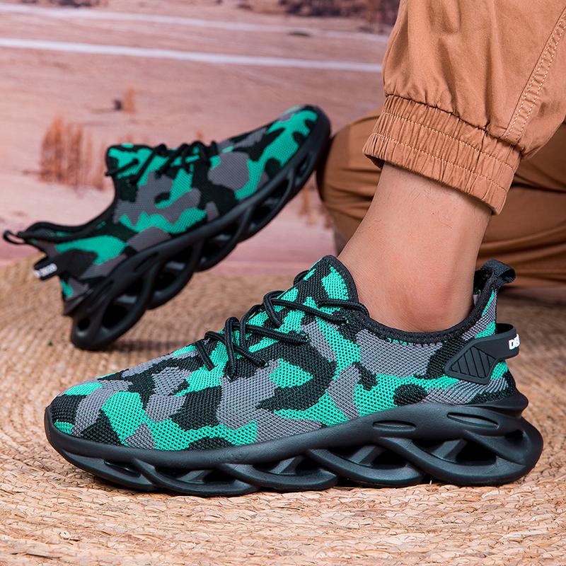Fashion Men s Running Shoes Comfortable Sports Shoes Camouflage Design Shock-absorbing Athletic Sneakers Male Lightweight Sneakers 39-46 46 зелений
Fashion Men s Running Shoes Comfortable Sports Shoes Camouflage Design Shock-absorbing Athletic Sneakers Male Lightweight Sneakers 39-46 46 зелений