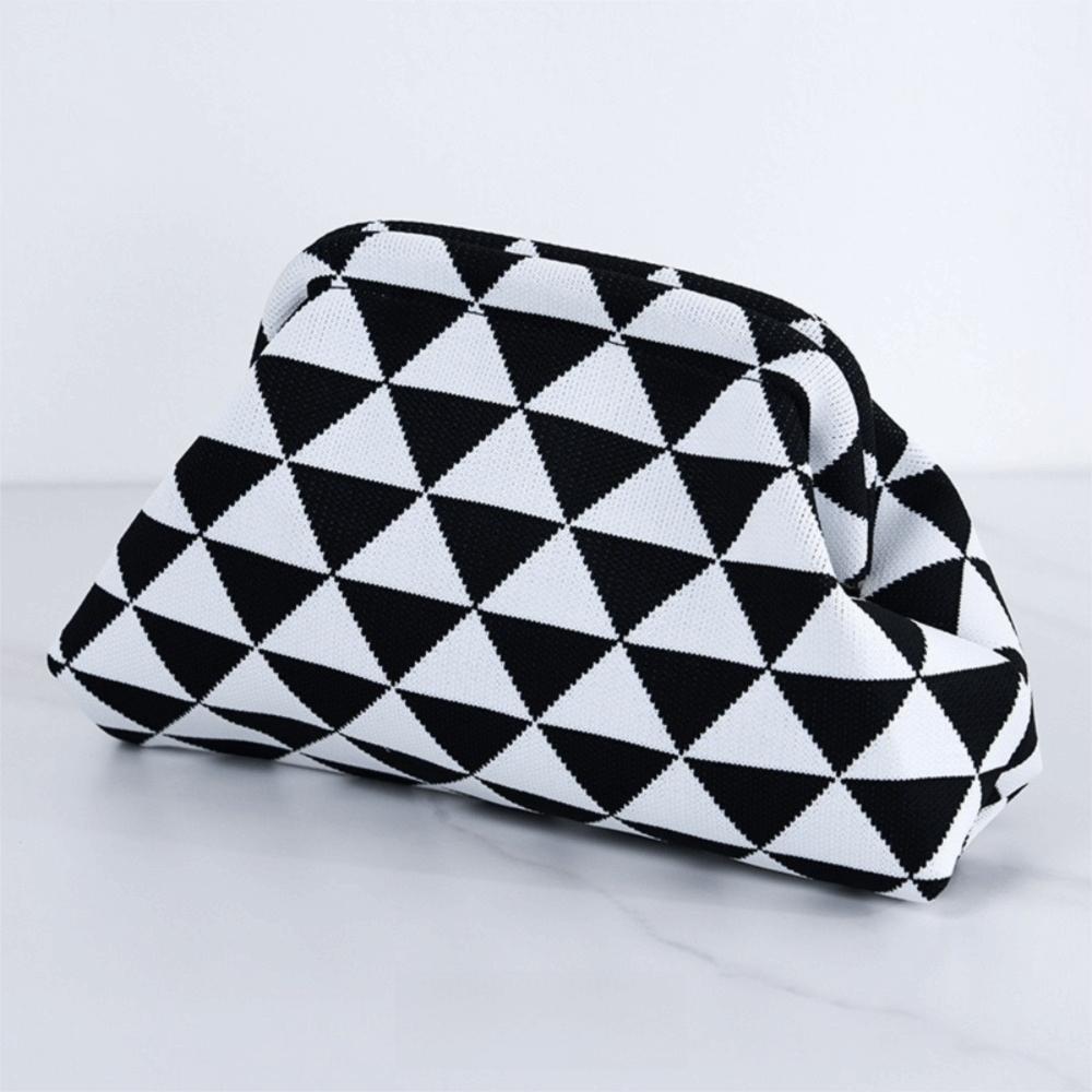 New Crochet Design Knitted Clutch Bag Portable Casual Cosmetic Bag Colorblock Handbag Women
New Crochet Design Knitted Clutch Bag Portable Casual Cosmetic Bag Colorblock Handbag Women