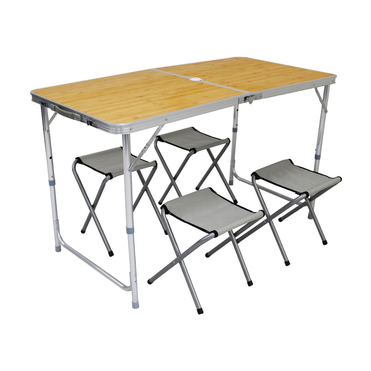 MERMONT Outdoor Table and Chairs for 4 Height 120cm x Outdoor Folding Aluminum Sports Fishing A61120D People, 5-Piece Set, 3-Level Adjustment, 60cm, бежевый
MERMONT Outdoor Table and Chairs for 4 Height 120cm x Outdoor Folding Aluminum Sports Fishing A61120D People, 5-Piece Set, 3-Level Adjustment, 60cm, бежевый