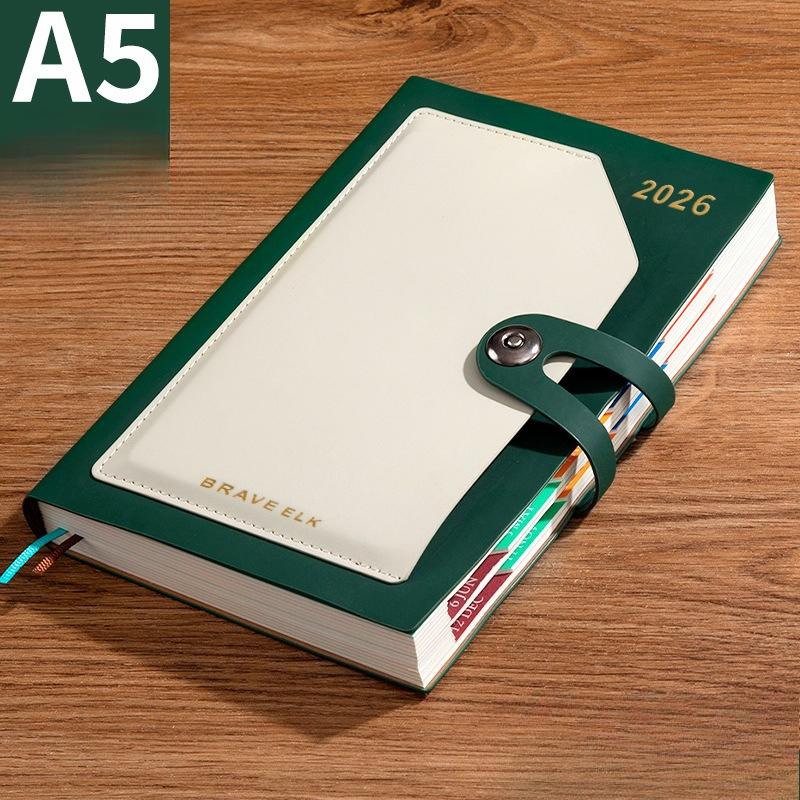 2026 Planner, 400 pages, with monthly tags. Green зелений
2026 Planner, 400 pages, with monthly tags. Green зелений