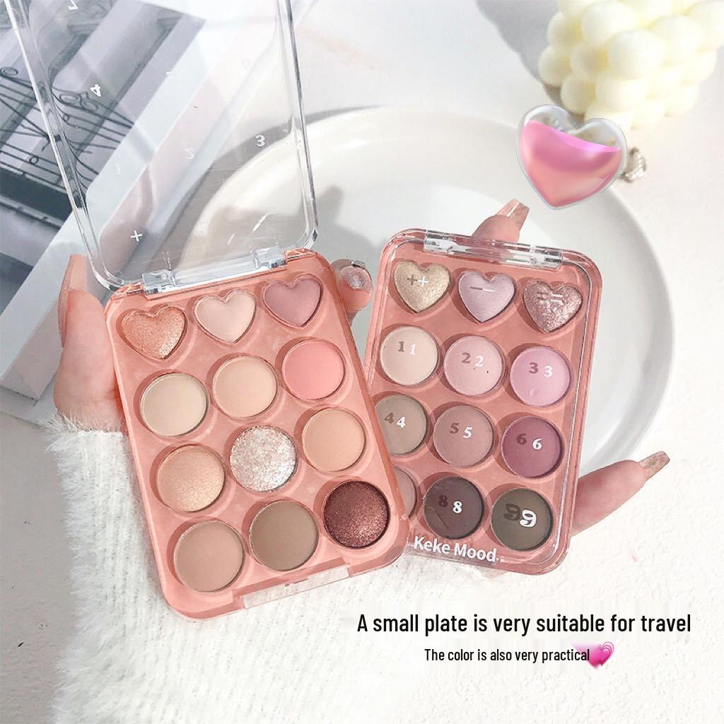 KeKeMood Love Heart 12-Color Shimmer Eyeshadow Palette - Pearlescent Earth Tone, Waterproof, Student-Friendly
KeKeMood Love Heart 12-Color Shimmer Eyeshadow Palette - Pearlescent Earth Tone, Waterproof, Student-Friendly