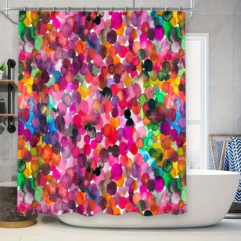 Bathroom Shower Curtain Floral Watercolor Circles Abstract Modern Washable Decor Home W60H190(CM)-1 Pcs
Bathroom Shower Curtain Floral Watercolor Circles Abstract Modern Washable Decor Home W60H190(CM)-1 Pcs