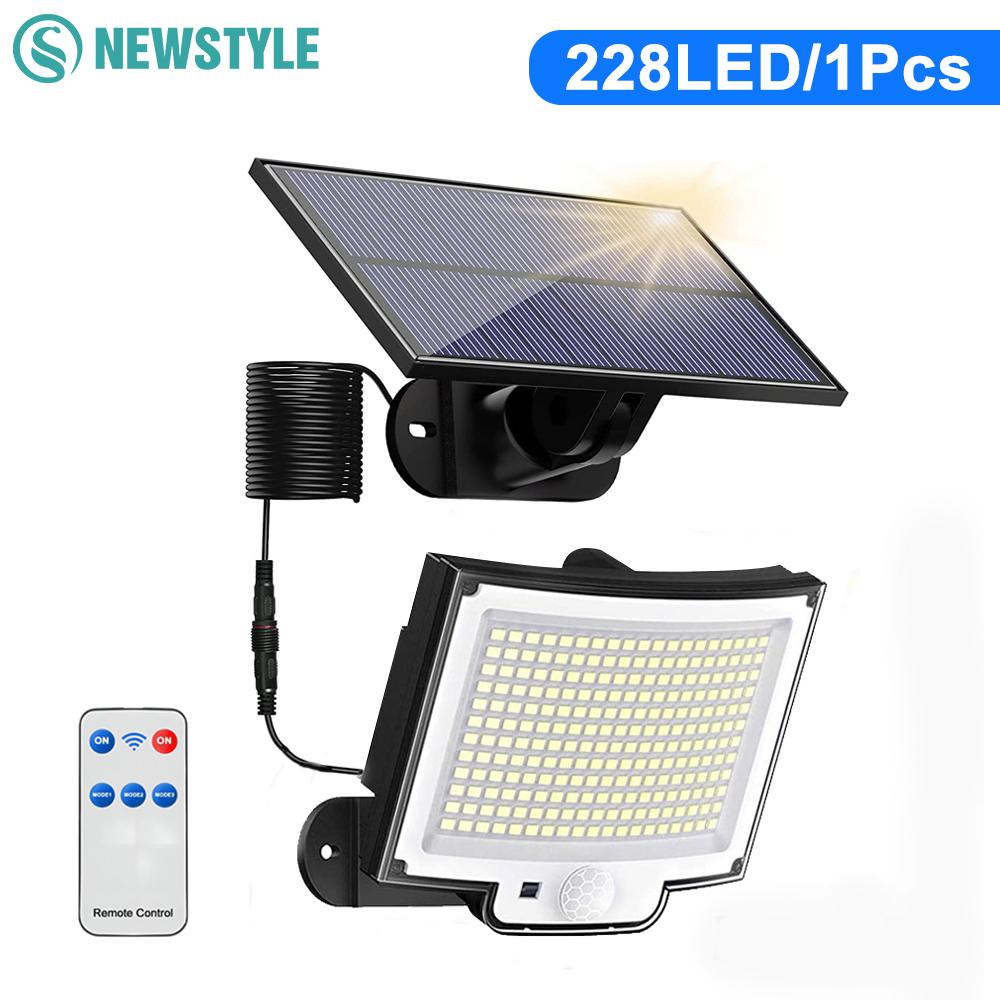 Solar Outdoor Lights Garden 228LED Solar Security Wall Super Bright Lights 3 Modes Remote Motion Sensor Waterproof Garage Patio
Solar Outdoor Lights Garden 228LED Solar Security Wall Super Bright Lights 3 Modes Remote Motion Sensor Waterproof Garage Patio