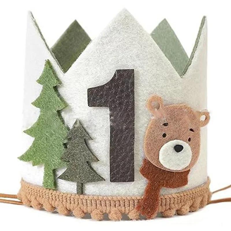 Cartoon Bear One Year Old Crown Baby Jungle Safari 1st Birthday Pink Brown Bear Crown Boy Girl First Birthday Party Decor Hat
Cartoon Bear One Year Old Crown Baby Jungle Safari 1st Birthday Pink Brown Bear Crown Boy Girl First Birthday Party Decor Hat