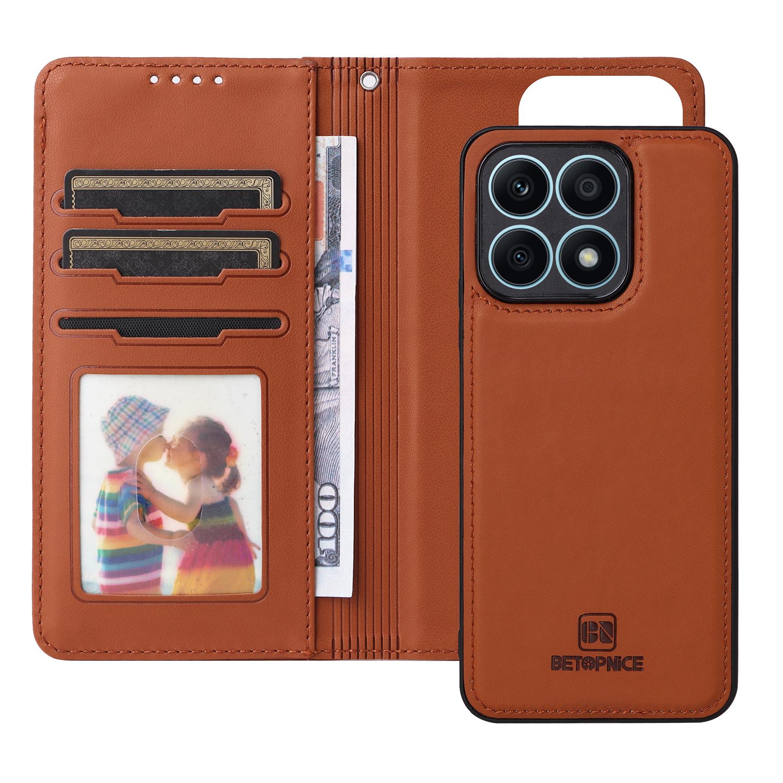 For Honor X8a 4G Magnetic Case BETOPNICE Detachable PU Leather Phone Cover with Strap Brown
For Honor X8a 4G Magnetic Case BETOPNICE Detachable PU Leather Phone Cover with Strap Brown
