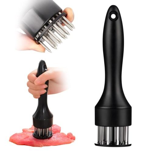 Stainless Steel Needle Blade Meat Tenderizer, Ultra-Sharp Professional Kitchen Gadget, Jacquard, Perfect for BBQ, Marinades, Tenderizing and Cooking S
Stainless Steel Needle Blade Meat Tenderizer, Ultra-Sharp Professional Kitchen Gadget, Jacquard, Perfect for BBQ, Marinades, Tenderizing and Cooking S