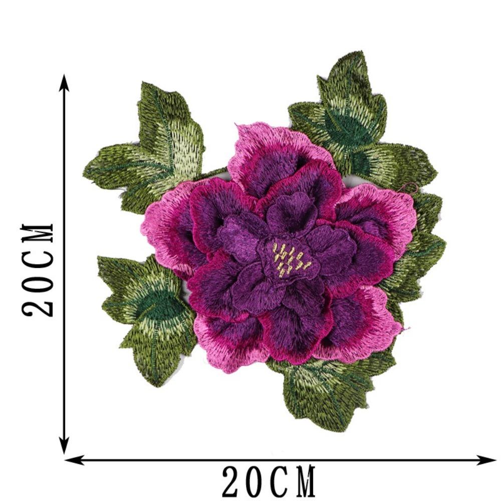 Fashion Elegant Peony Embroidery Patch Floral Embroidery Large Flower Patch Sewing Accessories фіолетовий
Fashion Elegant Peony Embroidery Patch Floral Embroidery Large Flower Patch Sewing Accessories фіолетовий