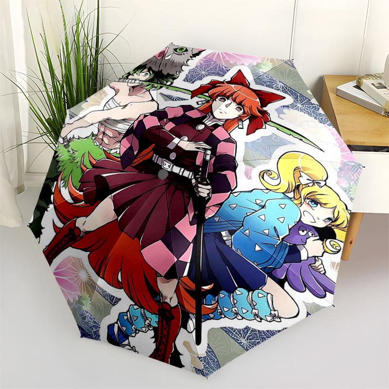 1pc Automagic Open Close Outdoor Umbrella with 3-Fold Design, Featuring Tanjiro, Nezuko, and Shinobu from Demon Slayer: Kimetsu no Yaiba - Perfec
1pc Automagic Open Close Outdoor Umbrella with 3-Fold Design, Featuring Tanjiro, Nezuko, and Shinobu from Demon Slayer: Kimetsu no Yaiba - Perfec