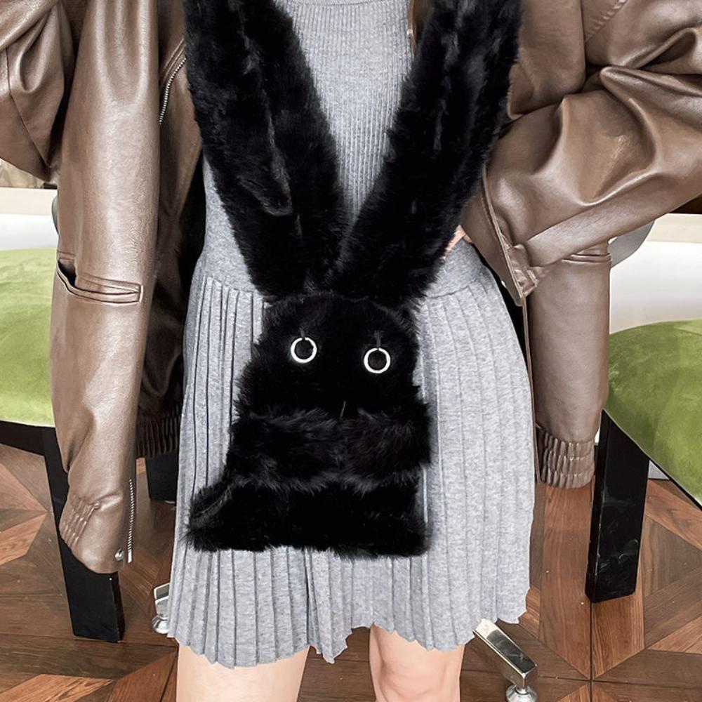 Toy Cat Rabbit Bag Fluffy Scarf Crossbody Bag Personality Y2k Shoulder Bag Unisex Style B Small
Toy Cat Rabbit Bag Fluffy Scarf Crossbody Bag Personality Y2k Shoulder Bag Unisex Style B Small