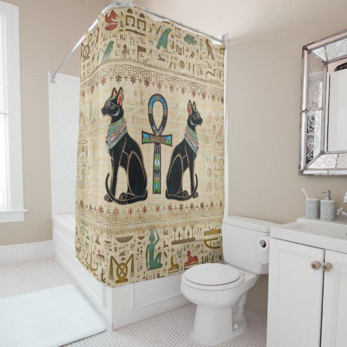 Egyptian hieroglyphs and gods, cat, eye of horus shower curtain bathroom curtain with hook decorative bathroom accessories set W90xH180cm
Egyptian hieroglyphs and gods, cat, eye of horus shower curtain bathroom curtain with hook decorative bathroom accessories set W90xH180cm