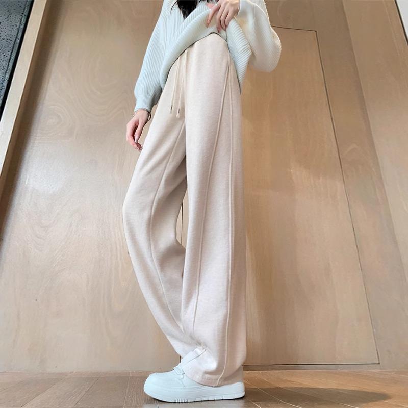 Beige Wool Wide-Leg Women s Pants: Autumn/Winter Plus Velvet Straight-Leg, Narrow Version, Loose Extra-Long Herringbone Design. S for Weight 95lbs
Beige Wool Wide-Leg Women s Pants: Autumn/Winter Plus Velvet Straight-Leg, Narrow Version, Loose Extra-Long Herringbone Design. S for Weight 95lbs