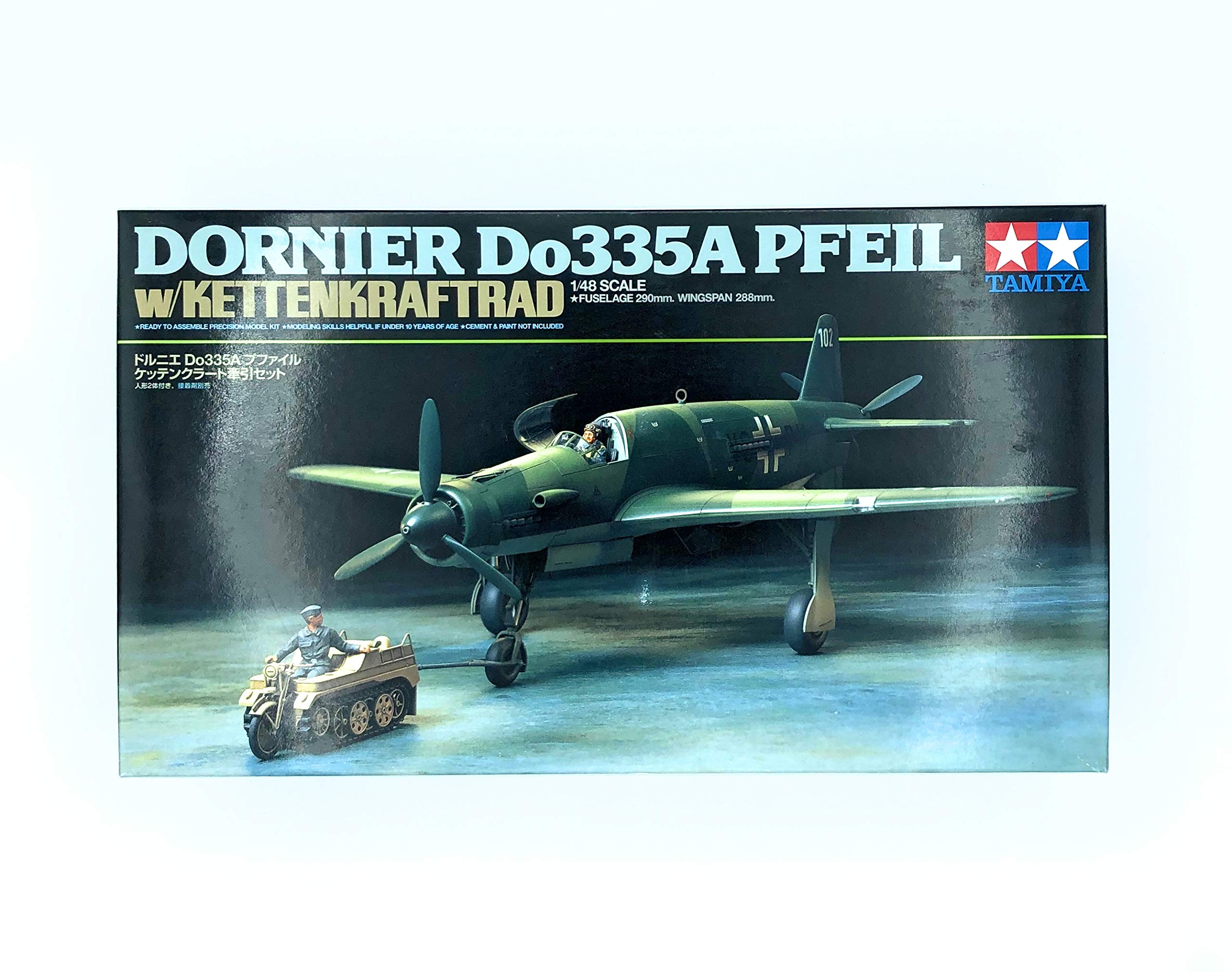 Tamiya Scale Limited Series Dornier Do335A Pfeil Kettenkrad Towing Set 89598 1/48
Tamiya Scale Limited Series Dornier Do335A Pfeil Kettenkrad Towing Set 89598 1/48