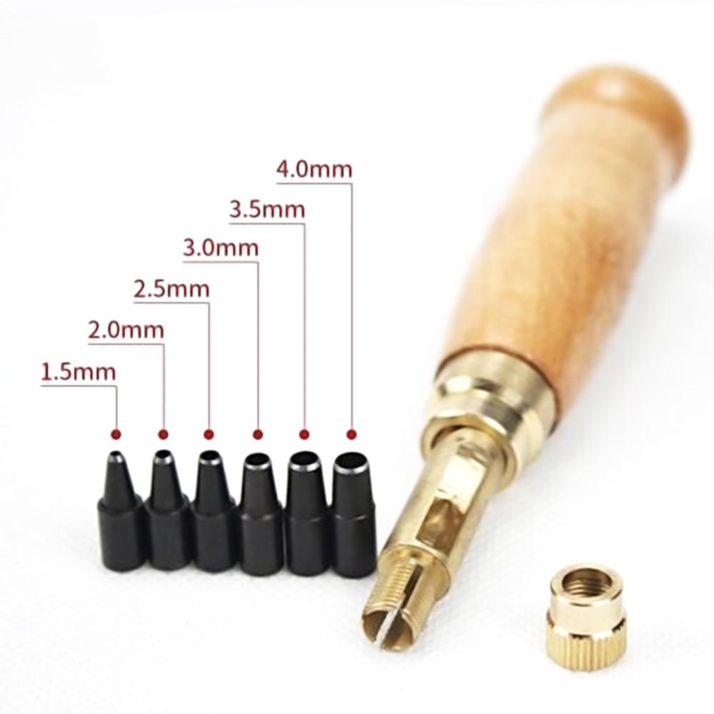 STONEGO 1Set Automatic Belt Punch Punch Interchangeable Multiple Heads with 6 Size Tips 1.5-4mm for Leather, Belts
STONEGO 1Set Automatic Belt Punch Punch Interchangeable Multiple Heads with 6 Size Tips 1.5-4mm for Leather, Belts
