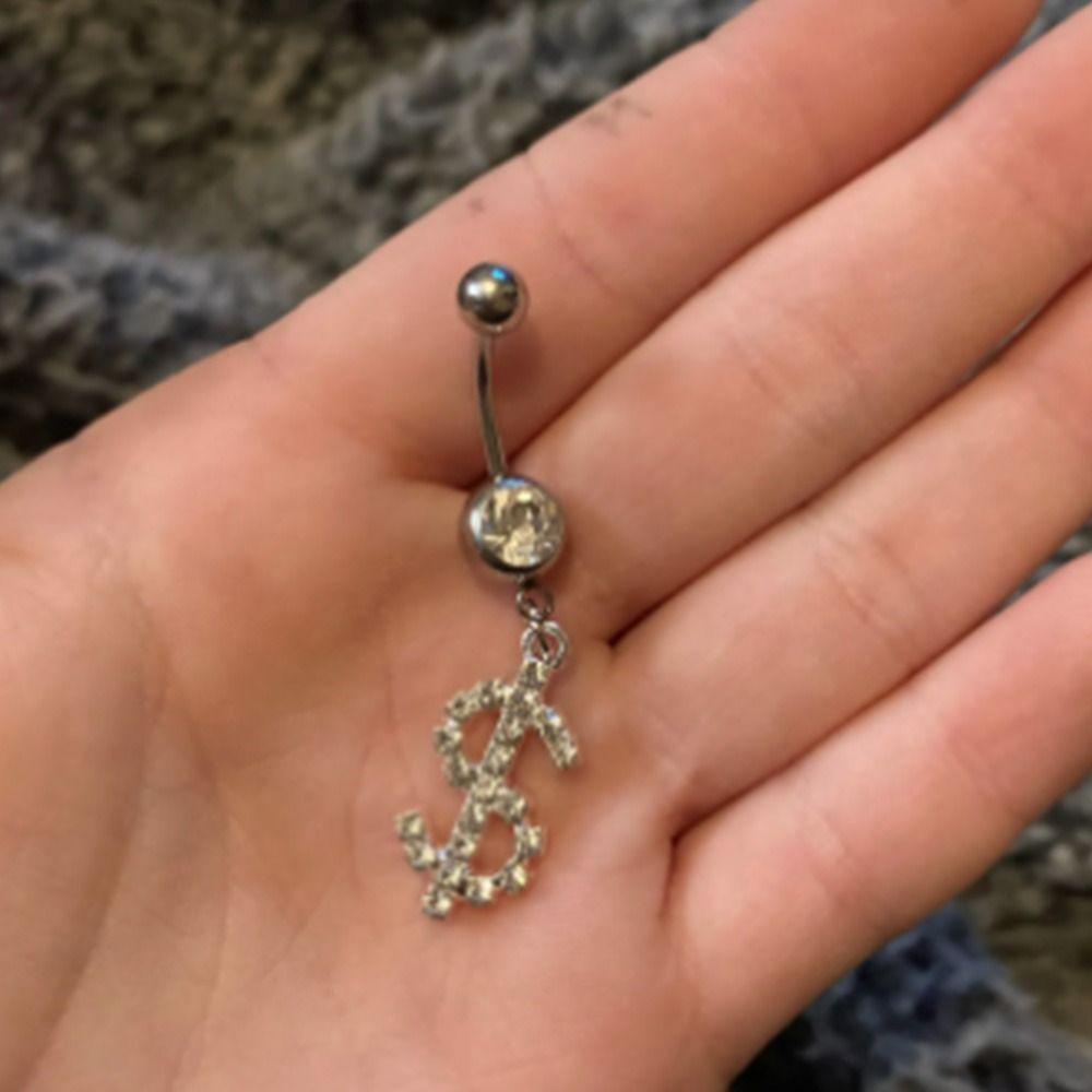 Surgical Steel Dollar Belly Ring Rhinestone Sexy Body Jewelry Goth Belly Button Stud Party
Surgical Steel Dollar Belly Ring Rhinestone Sexy Body Jewelry Goth Belly Button Stud Party
