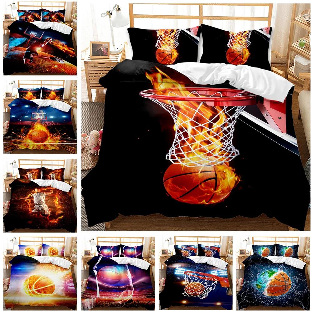 3Pc Fire Basketball Bedding Microfiber Queen/King Size Sports Comforter Set for Teen Boys,2 Pillowcase and 1 Polyester Cover 218x177cm 86x70in
3Pc Fire Basketball Bedding Microfiber Queen/King Size Sports Comforter Set for Teen Boys,2 Pillowcase and 1 Polyester Cover 218x177cm 86x70in