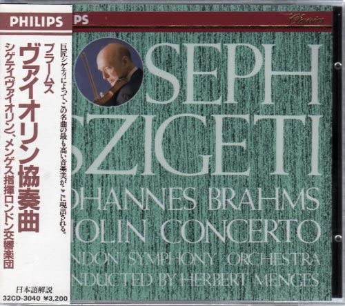 CD J. BRAHMS, HERBERT MENGES; LONDON S - Brahms: Violin Concerto / Joseph Sz 32CD3040 Japan Classical Used
CD J. BRAHMS, HERBERT MENGES; LONDON S - Brahms: Violin Concerto / Joseph Sz 32CD3040 Japan Classical Used