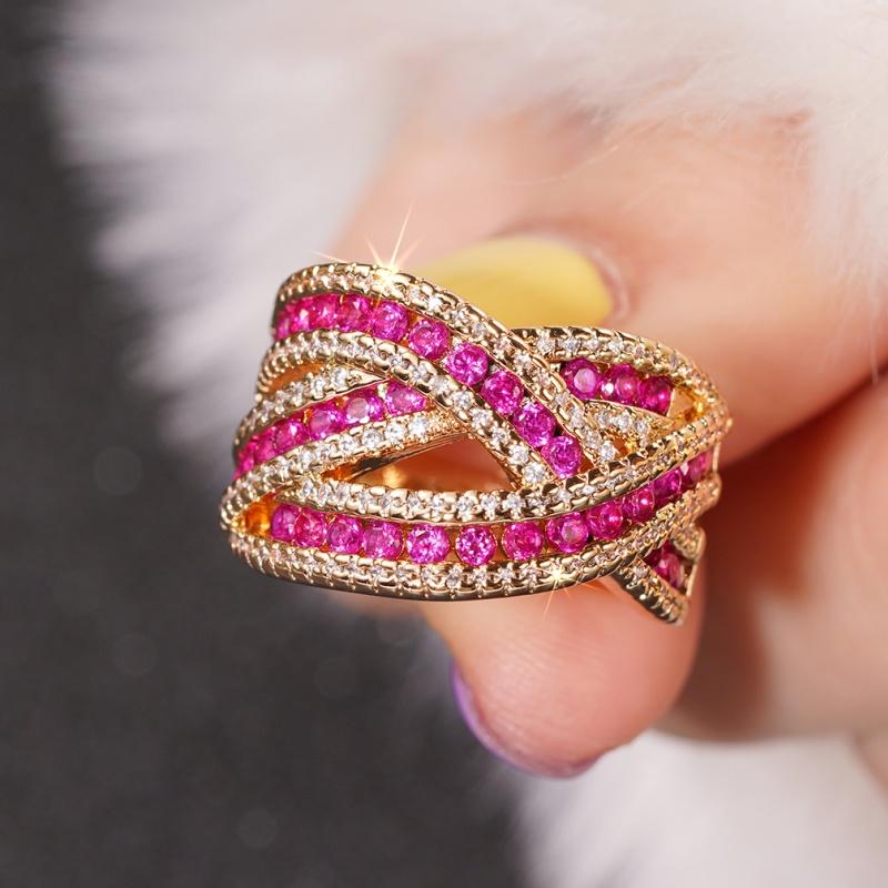 CAOSHI Red/White Cubic Zirconia Luxury Gold Color Ring for Women Special Interest Design Female Wedding Accessories Zircon Gift 6
CAOSHI Red/White Cubic Zirconia Luxury Gold Color Ring for Women Special Interest Design Female Wedding Accessories Zircon Gift 6