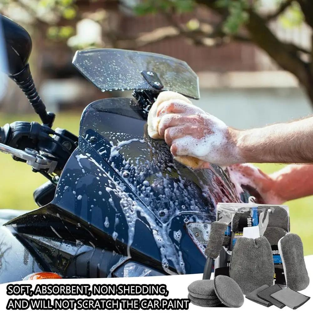 9Pcs/Set Car Cleaning Tools Sponge Microfiber Towel Brush Glove Car Washing Tools Type A
9Pcs/Set Car Cleaning Tools Sponge Microfiber Towel Brush Glove Car Washing Tools Type A