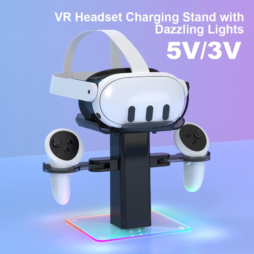 RGB вертикальная зарядная подставка, док-станция для зарядки VR, подставка для дисплея гарнитуры и крепление для контроллера для Meta Quest 3S, для Meta Quest 3 Australia
RGB вертикальная зарядная подставка, док-станция для зарядки VR, подставка для дисплея гарнитуры и крепление для контроллера для Meta Quest 3S, для Meta Quest 3 Australia