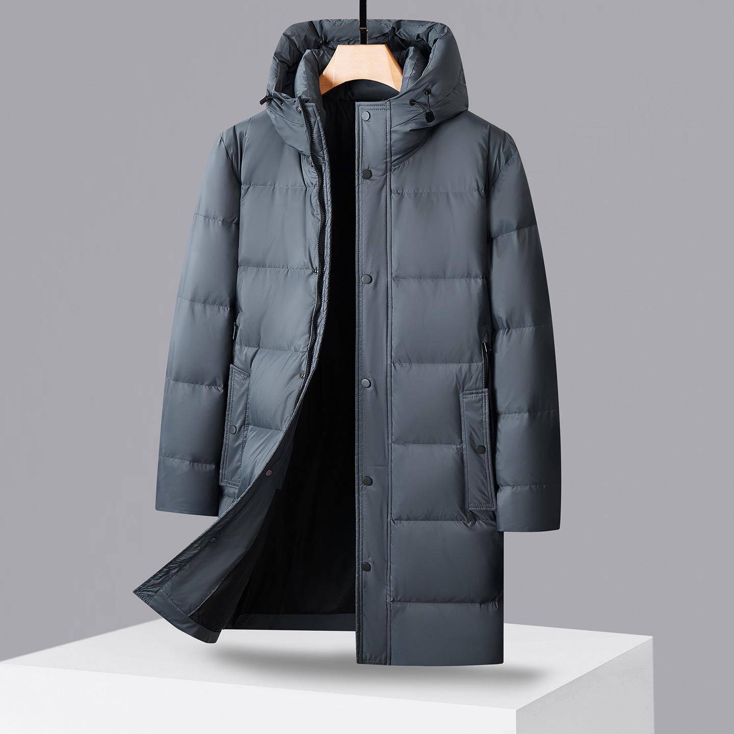 2025 Men s Plus Size Long Hooded Down Jacket - Extra Wide Warm White Duck Down Coat 4XL сірий колір/синій
2025 Men s Plus Size Long Hooded Down Jacket - Extra Wide Warm White Duck Down Coat 4XL сірий колір/синій