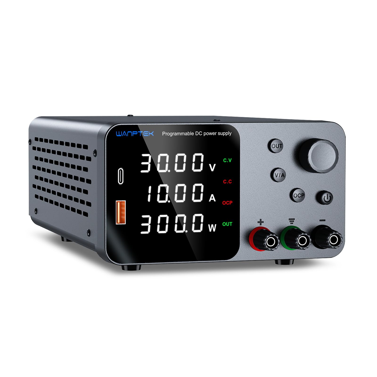 DC Stabilized Power Supply 30V 10A Variable Power Supply with Fast Charging Interface Small Switching Power Supply with High Precision LED Display
DC Stabilized Power Supply 30V 10A Variable Power Supply with Fast Charging Interface Small Switching Power Supply with High Precision LED Display
