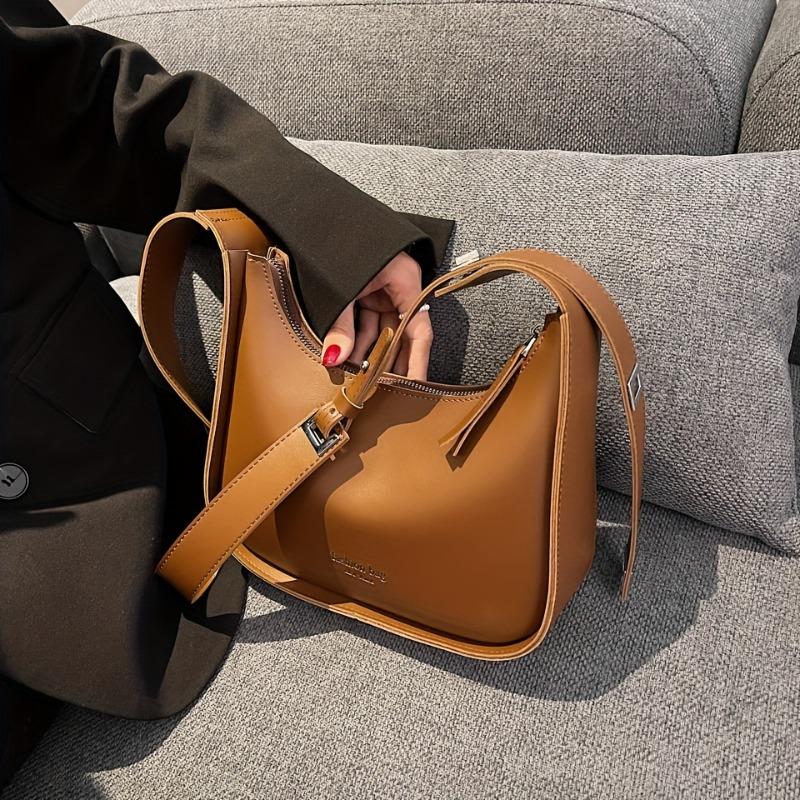 Fashionable Retro Women s Bags, Solid Color Versatile Wide Shoulder Strap Single Shoulder Crossbody Bag, Leather Handbag коричневий
Fashionable Retro Women s Bags, Solid Color Versatile Wide Shoulder Strap Single Shoulder Crossbody Bag, Leather Handbag коричневий