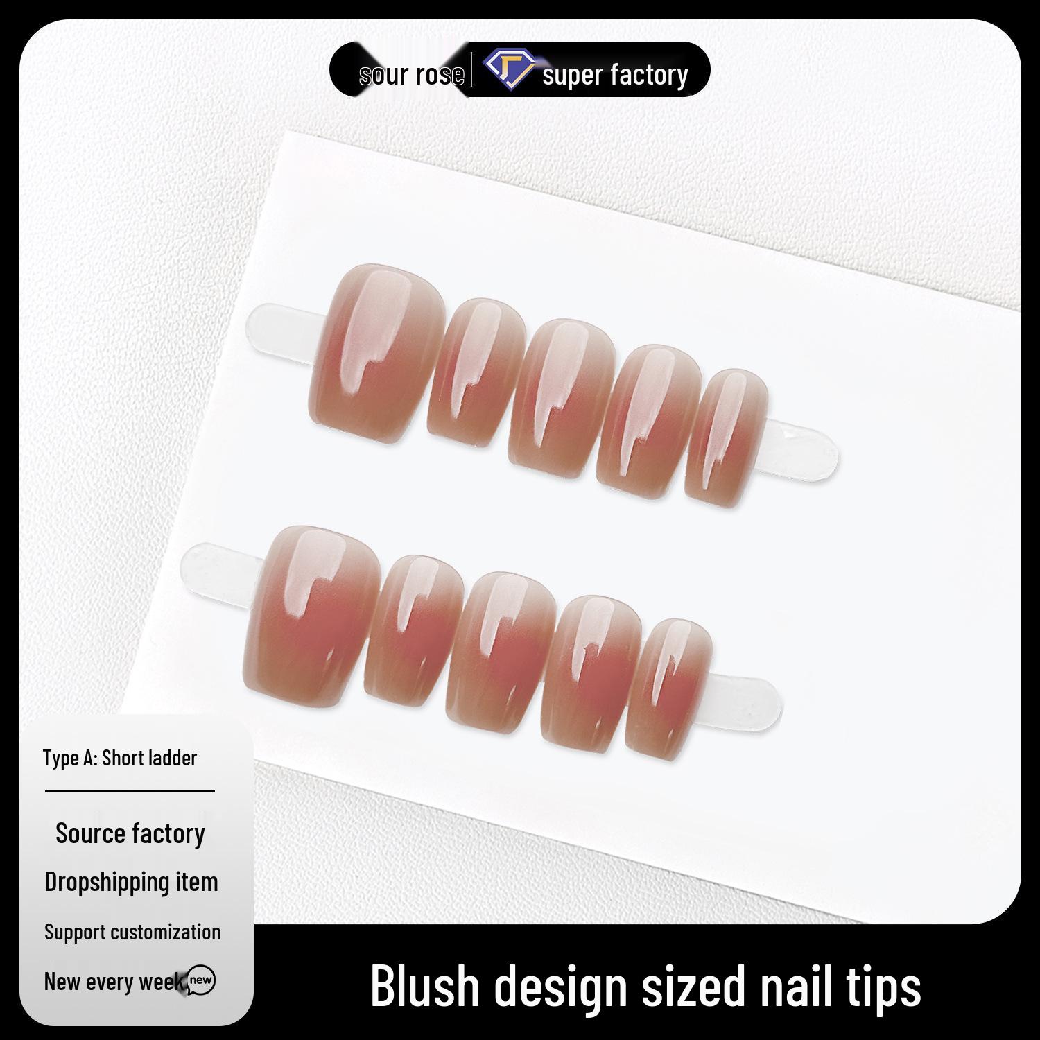 Jiaolong Qiao Xin Blusher Nails: Gentle, Whitening, Sweet, Extra Short, Quick Press-On Patches. Extra Short
Jiaolong Qiao Xin Blusher Nails: Gentle, Whitening, Sweet, Extra Short, Quick Press-On Patches. Extra Short