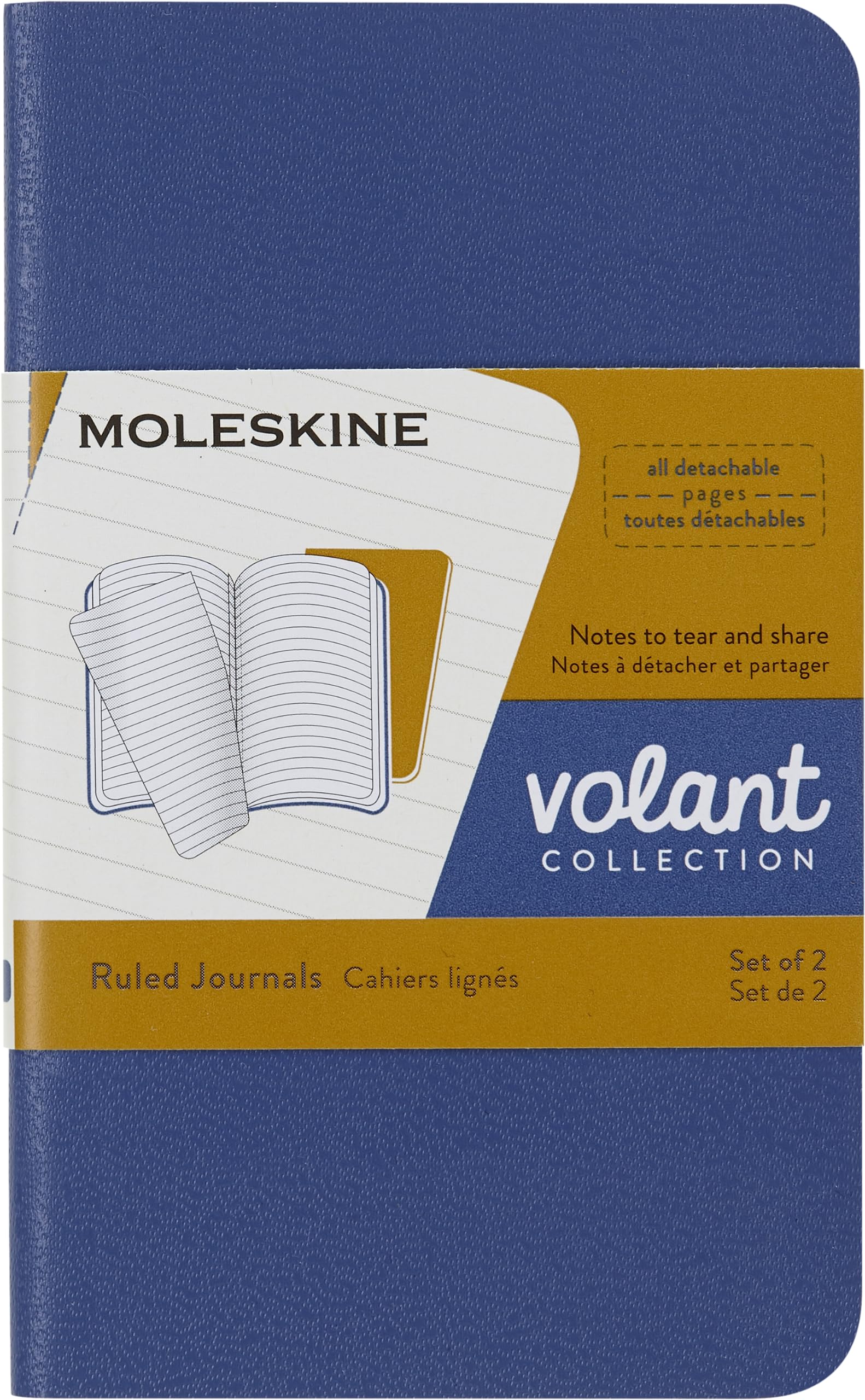 Moleskine VOLANT Journal Ruled XS Forget Me Not Blue, Amber Yellow QP701B41M17
Moleskine VOLANT Journal Ruled XS Forget Me Not Blue, Amber Yellow QP701B41M17