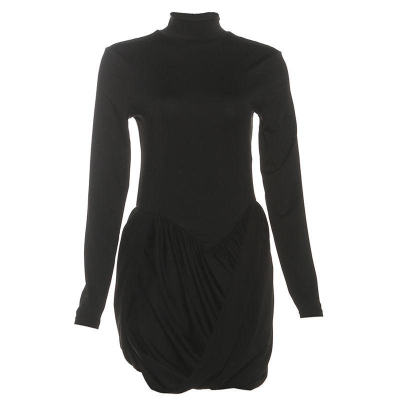 # Sisjuly# Warm Gorgeous Flower Asymmetrical Drape Ruched Design Split Beauty Back Long Sleeves Dress Female Black S
# Sisjuly# Warm Gorgeous Flower Asymmetrical Drape Ruched Design Split Beauty Back Long Sleeves Dress Female Black S