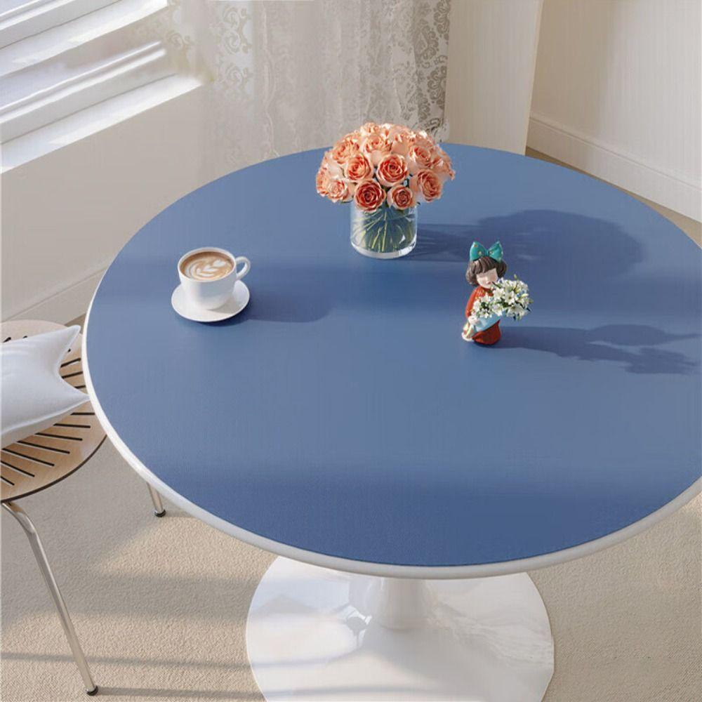 Круглая кожаная скатерть, водонепроницаемые коврики для стола, легко моющиеся, покрытие для стола, украшение стола
Круглая кожаная скатерть, водонепроницаемые коврики для стола, легко моющиеся, покрытие для стола, украшение стола