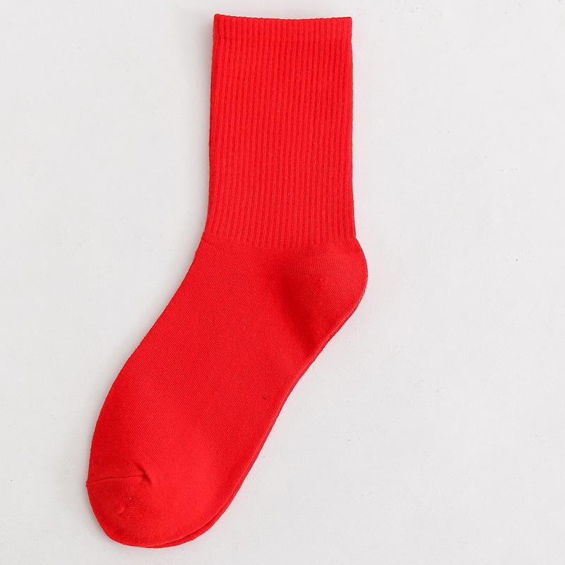 Girls Solid Color Mid-Calf Cotton Socks with Small Leather Shoes - Fashionable, Versatile, Sweat-Absorbing, Long Socks One Size
Girls Solid Color Mid-Calf Cotton Socks with Small Leather Shoes - Fashionable, Versatile, Sweat-Absorbing, Long Socks One Size