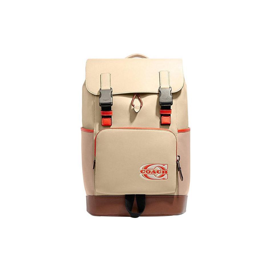 Coach Track 27 Color Block Logo Print Leather And Fabric Backpack Men Backpack Beige CH103-QBVFH Basic Set (Bag+Dust Bag)
Coach Track 27 Color Block Logo Print Leather And Fabric Backpack Men Backpack Beige CH103-QBVFH Basic Set (Bag+Dust Bag)