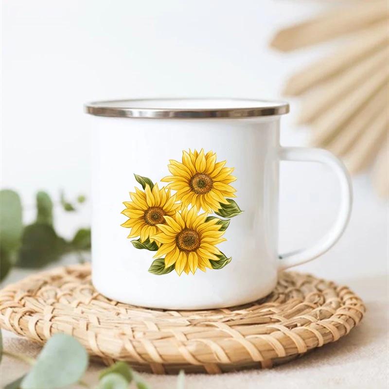 Peace Love Sunflower Elephant Print Mugs Creative Coffee Tea Cup Drinks Water Milk Cup Enamel Mug Vintage Handle Drinkware Gifts 360ml
Peace Love Sunflower Elephant Print Mugs Creative Coffee Tea Cup Drinks Water Milk Cup Enamel Mug Vintage Handle Drinkware Gifts 360ml