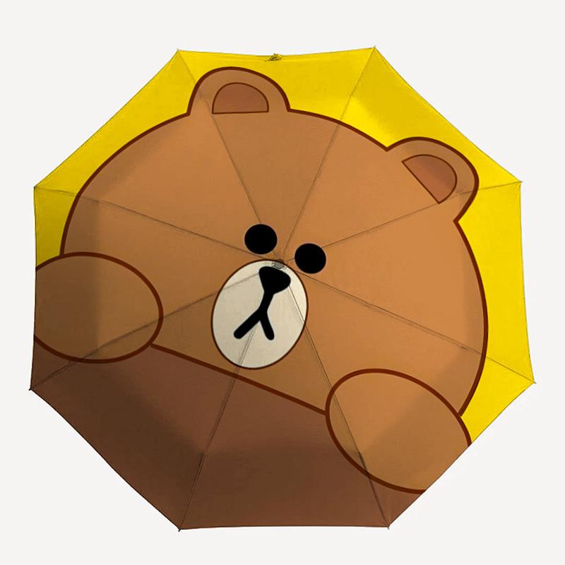 1pc BROWN Bear Line Automatic Folding Umbrella with 8-Rib Compact & Lightweight Design, Self-Opening/ Closing002
1pc BROWN Bear Line Automatic Folding Umbrella with 8-Rib Compact & Lightweight Design, Self-Opening/ Closing002
