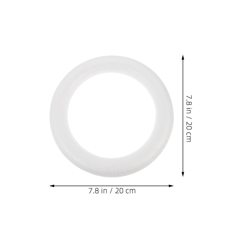 10Pcs DIY Foam Wreath Rings Round Polystyrene Circles Craft Supplies for Christmas Holiday Decorations Wreath Hoop білий
10Pcs DIY Foam Wreath Rings Round Polystyrene Circles Craft Supplies for Christmas Holiday Decorations Wreath Hoop білий