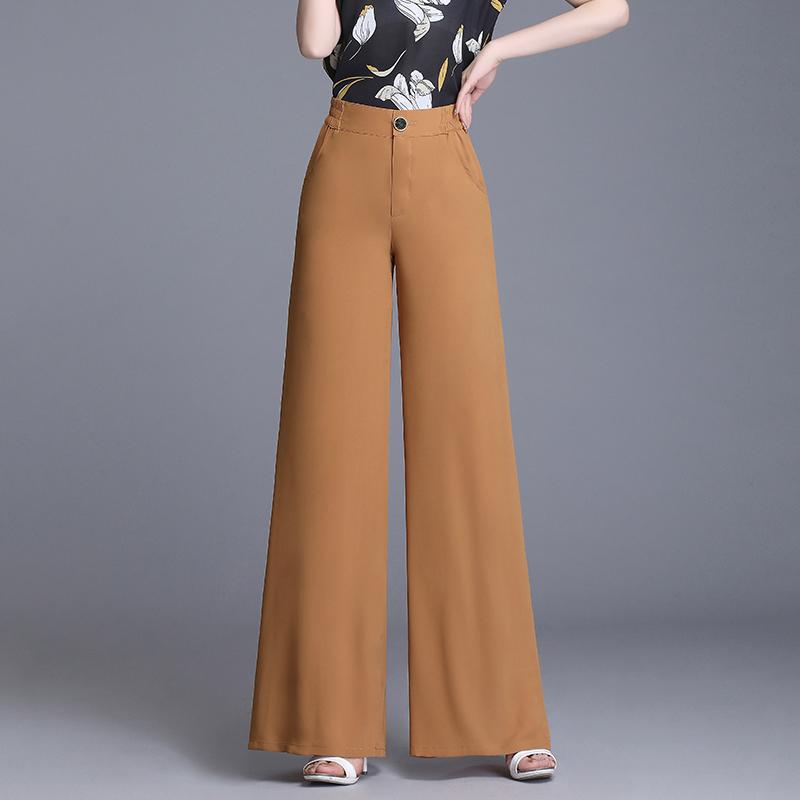 Модные женские шифоновые длинные брюки, летние повседневные однотонные широкие брюки с высокой талией 32 хаки
Модные женские шифоновые длинные брюки, летние повседневные однотонные широкие брюки с высокой талией 32 хаки