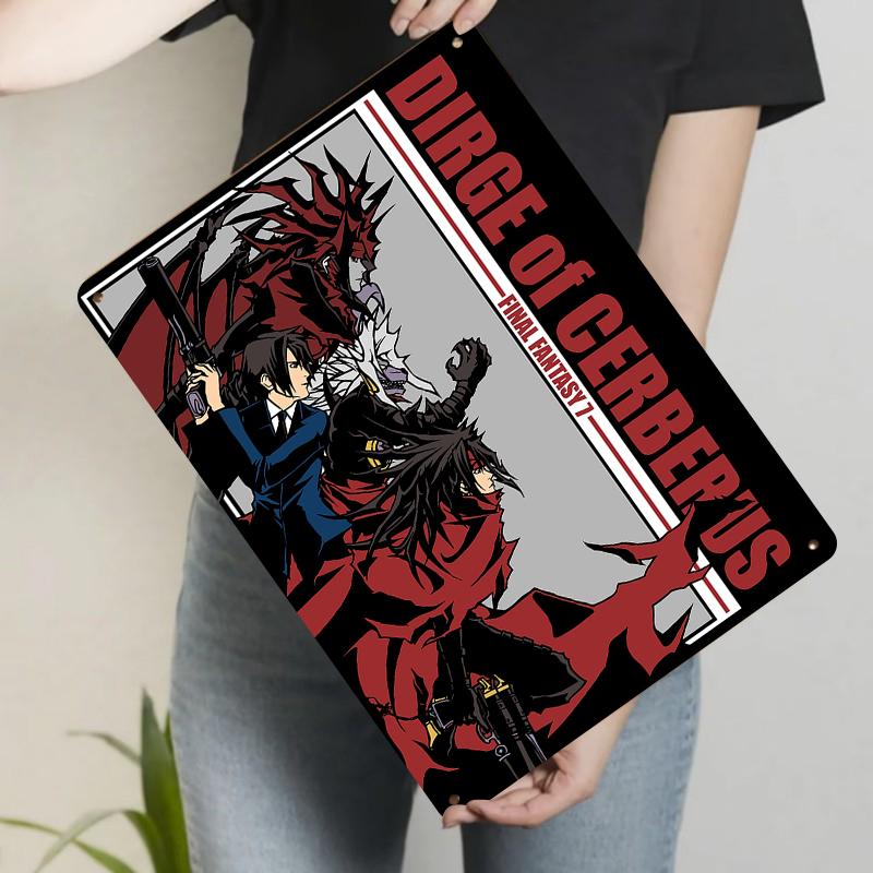 Final Fantasy Dirge of Cerberus Anime Game Theme Decorative Painting Retro Metal Tin Sign Home Wall Art 20x30cm(7.8x11.8inch)
Final Fantasy Dirge of Cerberus Anime Game Theme Decorative Painting Retro Metal Tin Sign Home Wall Art 20x30cm(7.8x11.8inch)